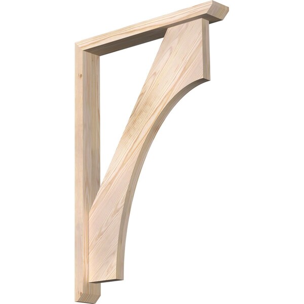 Ekena Millwork Westlake Slat Smooth Bracket w/ Offset Brace, Douglas Fir, 3 1/2"W x 24"D x 36"H BKT0402X24X36WTL06SDF - main
